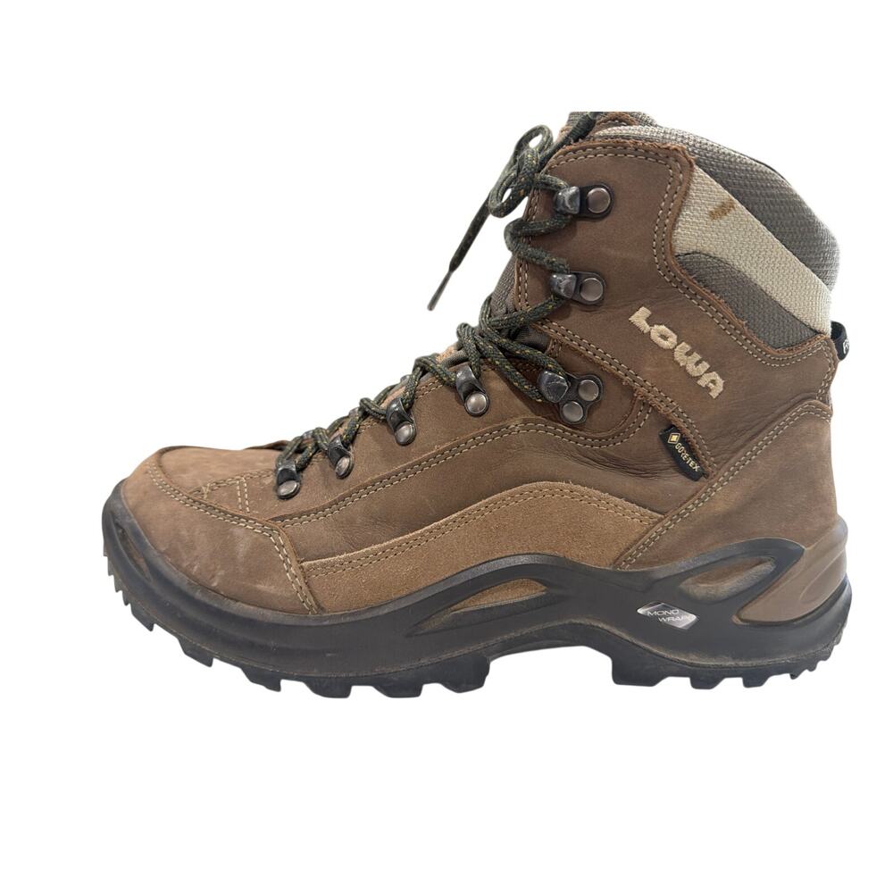 Lowa Women's Renegade GTX Mid Hiking Boots Brown Leather Vibram outsole Trails